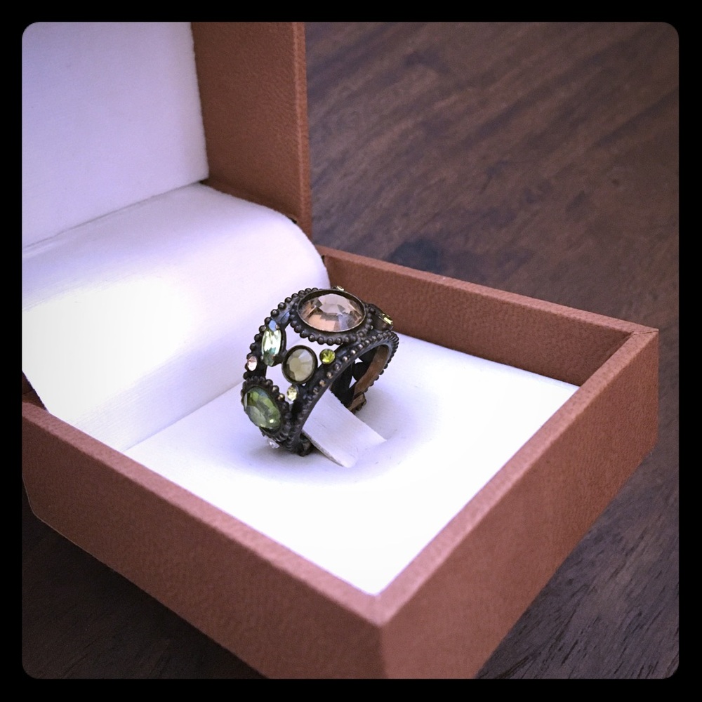 13 Gemstone Boho Ring - Stunning!